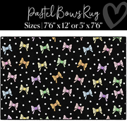 Pastel Bows Classroom Rug by Schoolgirl Style