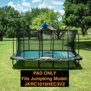 Jumpking Safety Pad (Spring Cover) for 10ft x 16ft Rectangle Trampoline - Black/Orange