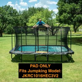 Jumpking Safety Pad (Spring Cover) for 10ft x 16ft Rectangle Trampoline - Black/Orange