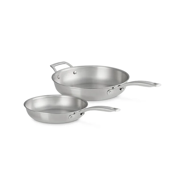 Essential Stainless Steel 2-Piece Frying Pan Set