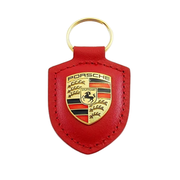 Porsche Key Chain - Red Shield