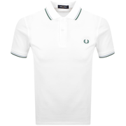 Fred Perry Twin Tipped Polo T Shirt White