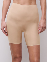SoftStretch High Waist Mid-Thigh Short Nude Sand