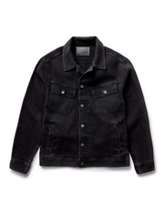 The Long Haul Jacket in Black Indigo Waffle