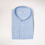 Range Shirt - White w/ Mauve Windowpane