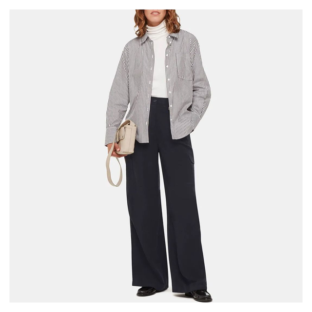 Navy Grace Luxe Cargo Trousers