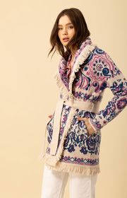 Haisley Wool Blend Jacquard Sweater