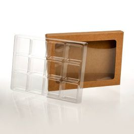 Kraft Artisan Candy Box Sets for 12 4" x 13/16" x 5 7/16" 25 pack CNDY271