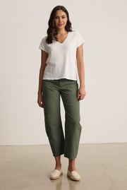 BRYLIE SANDED TWILL UTILITY PANT