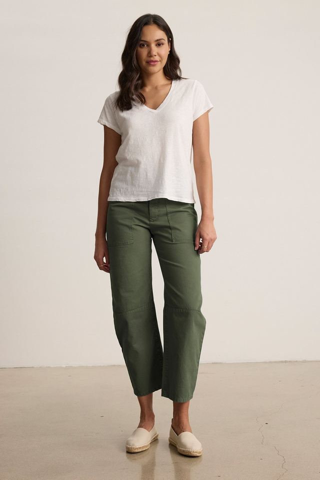 BRYLIE SANDED TWILL UTILITY PANT