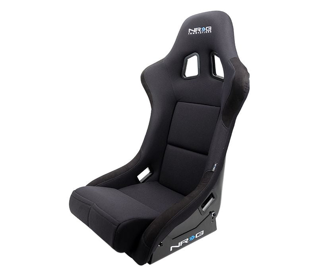NRG Innovations FRP Medium Cloth Bucket Seat Black - Universal