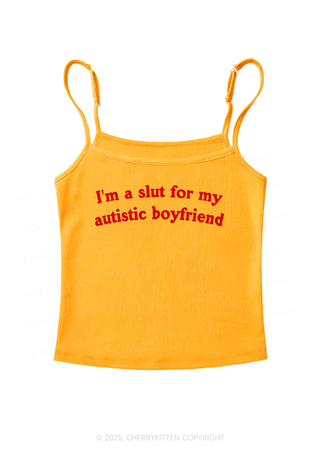 Slxt For My Autistic BF Y2K Spaghetti Strap Cami Cherrykitten
