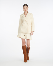 Double Breasted Blazer in Stretch Corduroy