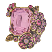 HEIDI DAUS®"Bunny Garden" Crystal Bunny Floral Ring