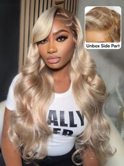 
    Beautyforever Ash Blonde 13x4 Pre-Everything Lace Frontal Wig  Loose Wave  Blonde 613 Human Hair Wigs with Face Framing Layers