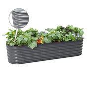 17'' Tall 6.5x2 Modern Raised Garden Beds (6 in 1)【Upgrade 2.0】