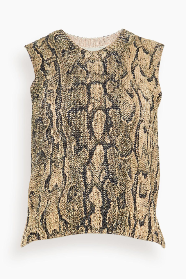Tamba Top in Snake Print