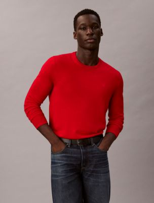 Extra Fine Merino Blend Crewneck Sweater