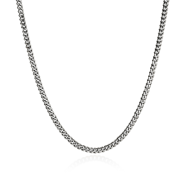 Curb Chain Necklace, Sterling Silver, 3.9MM|NM98812