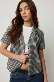 Plaid Short Boxy Shirt