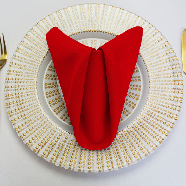 20 in. Polyester Napkins (1 Dozen) - 20 Colors