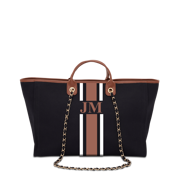 The Lily Canvas - Black with Tan and White - Jumbo