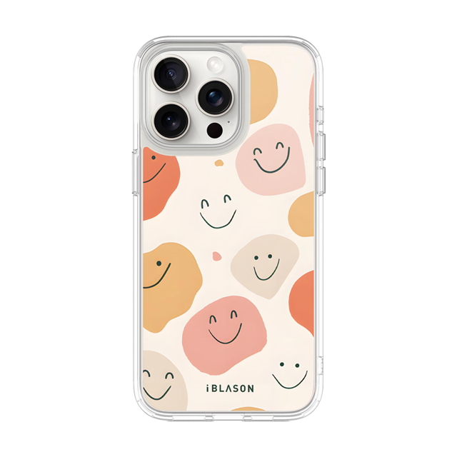 iPhone 15 Pro Halo MagSafe Cute Phone Case - Happy