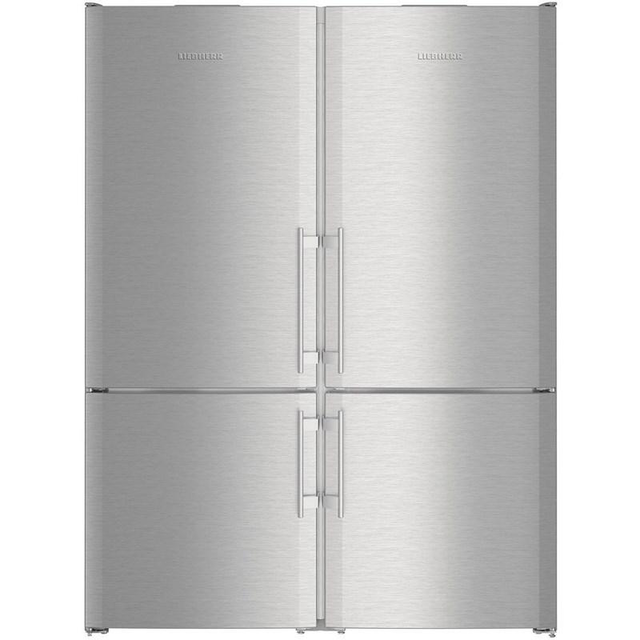 Liebherr - 58.375 Inch 24.6 cu. ft Side by Side Refrigerator in Stainless - SBS32S2