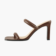 Square Toe Slip On Sandals Mules