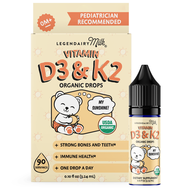 Organic Baby and Toddler D3&K2 Drops