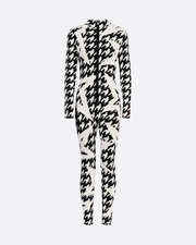 Houndstooth Star Merino Wool Jumpsuit