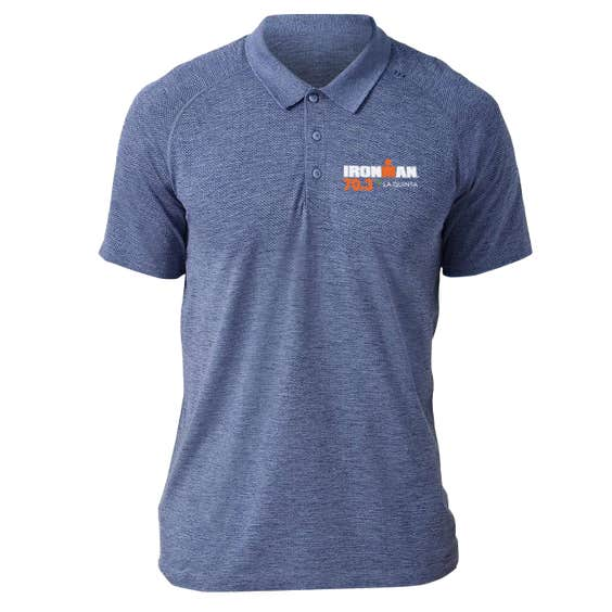 IRONMAN 70.3 INDIAN WELLS LULULEMON MENS METAL VENT TECH POLO 2.0