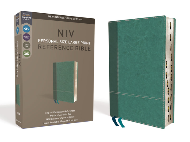NIV, Personal Size Reference Bible, Large Print, Red Letter Edition, Comfort Print