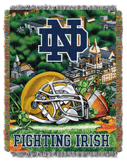NCAA Notre Dame Fighting Irish Homefield Advantage Woven Tapestry Wall Hanging 48x60 Inches