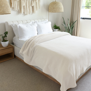 Chenille Sherpa Oversized Throw Blanket Ivory | Ivory