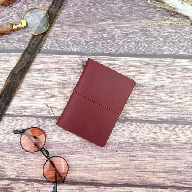 Traveler's Love and Trip Notebook - Passport Size - Red (Special Edition)