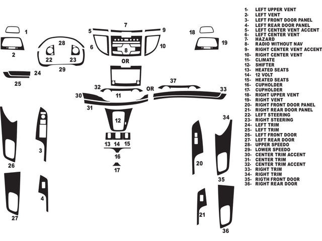 Rdash™ Custom Carbon Fiber Dash Kits