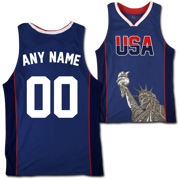Custom Blue USA Basketball Jersey