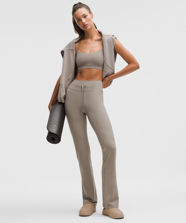 Groove High-Rise Bootcut Pant  - Warm Ash Grey - 10