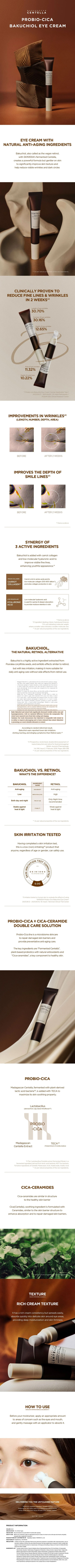 SKIN1004 Madagascar Centella Probio-Cica Bakuchiol Eye Cream 20ml