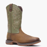 Rebel by Durango® Coffee & Cactus Pull-On Western Boot