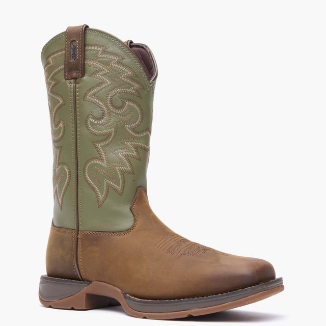 Rebel by Durango® Coffee & Cactus Pull-On Western Boot
