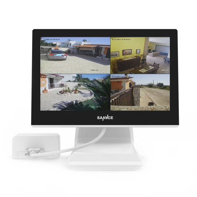 5MP 4 Channel Hybrid 5-in-1 CCTV Digital Video Recorder w/ 10.1“ LCD Colorful Monitor