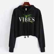 Vibes Crop Top Hoodie