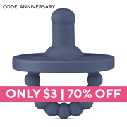 Cutie PAT Round (0-24m) Pacifier + Teether