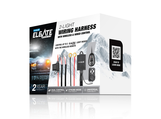 2-Light Wiring Harness with Wireless & Wired Control