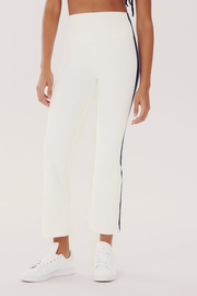 Raquel High Waist Crop - White/Indigo