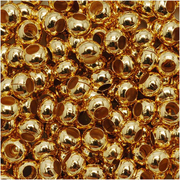Genuine Metal Seed Beads 6/0 24KT Gold Plated 30 Grams