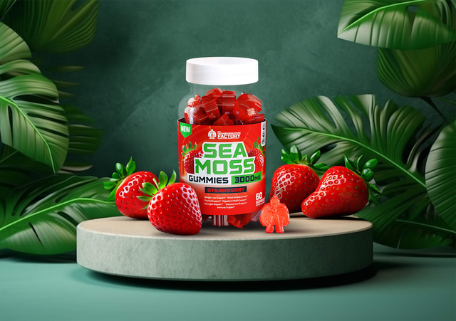 Strawberry Sea Moss Gummies  - 3000Mg Per serving