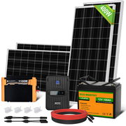 400W 12V (4x100W) Complete MPPT Off Grid Solar Kit